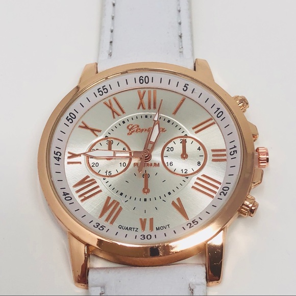 White leather watch - Picture 4 of 8